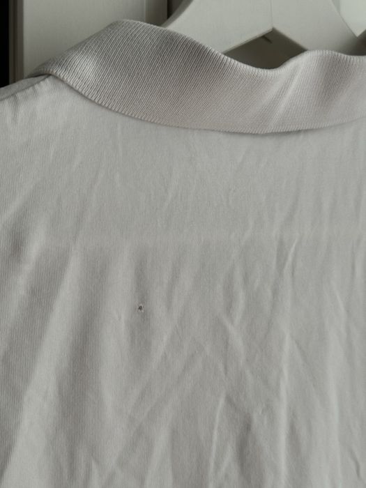 Biały t-shirt polo Karl Lagerfeld