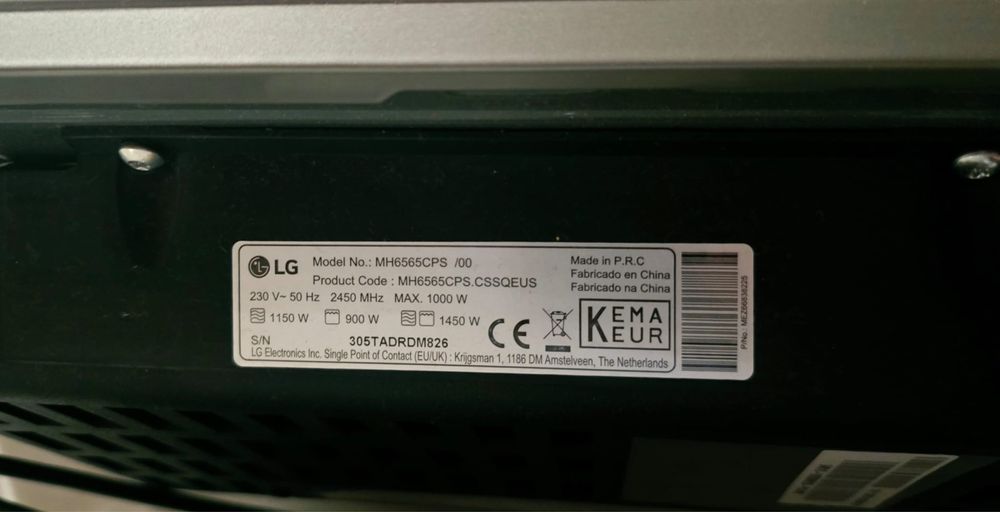 microondas da lg