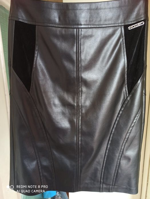 Юбка карандаш из экокожи