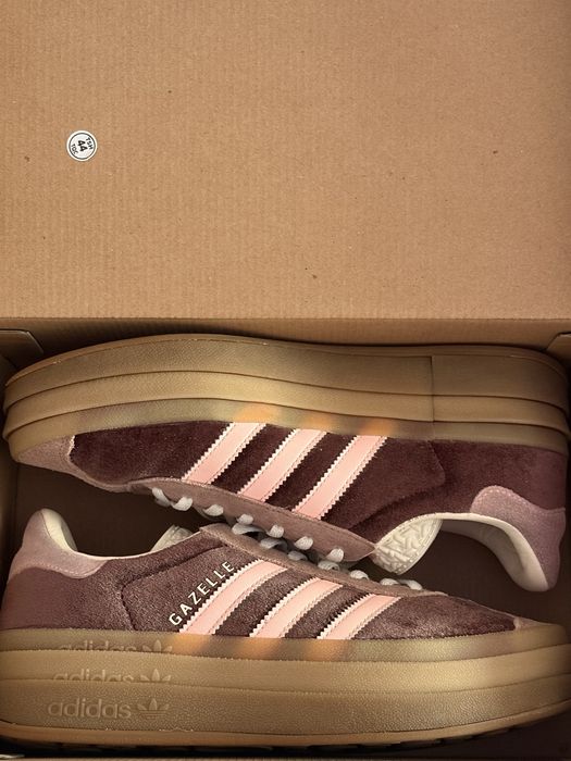 кросівки adidas gazelle bold w pink brown