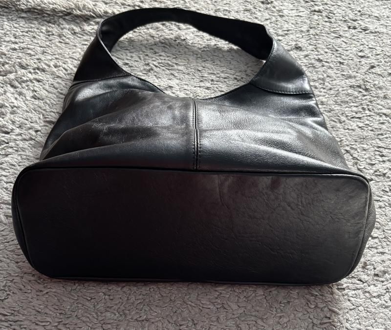 Сумка-хобо из натуральной кожи real leather