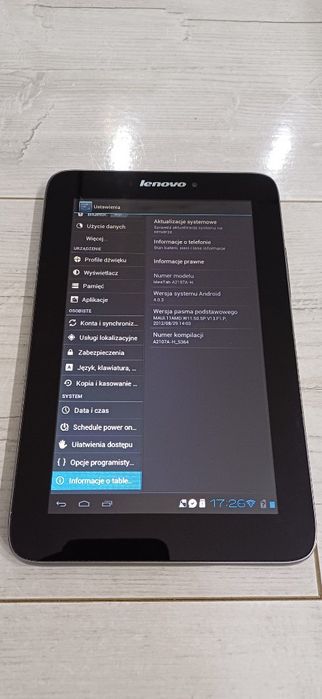 Tablet Lenovo Ideatab A2107-H 7" Dual Sim 16GB 1GB Ram 2+0,3MP BT GPS