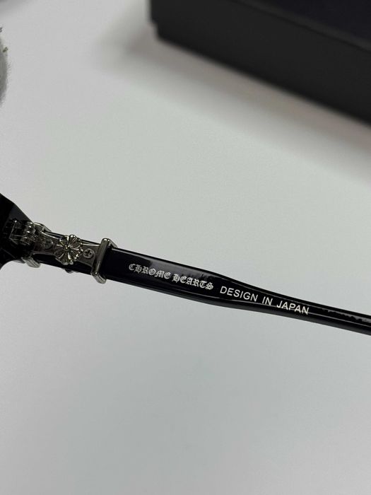 Окуляри Chrome Hearts тонкі широкі та без оправи очки хром хартс CH