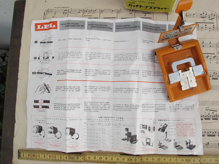 Coladeira de Filmes 8mm LPL Antiga - Splicer Vintage