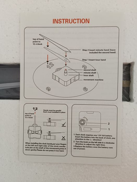 Relógio de parede de cozinha