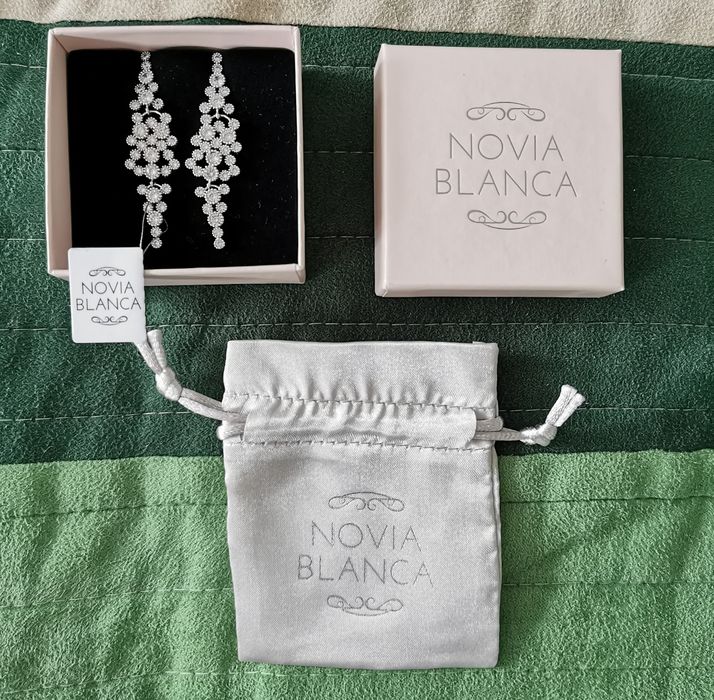 Nowe kolczyki ślubne Novia blanca