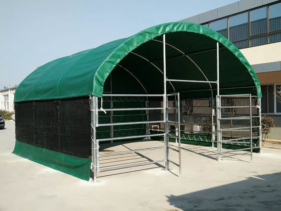 Zagroda dla zwierząt 6x6m PVC 750g/m2, idealna dla koni, bydła