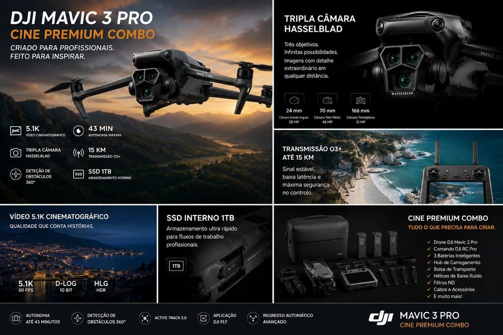 ISG DGI Mavic 3 Pro Cine Premium Combo - Promoção
