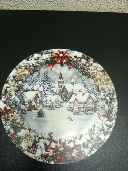 Placa decorativa de natal.
