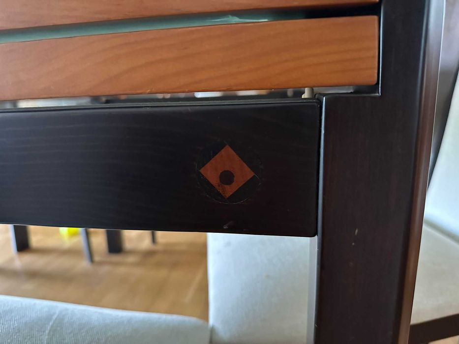 Mesa retangular extensível + 6 cadeiras (Marca ANTARTE)