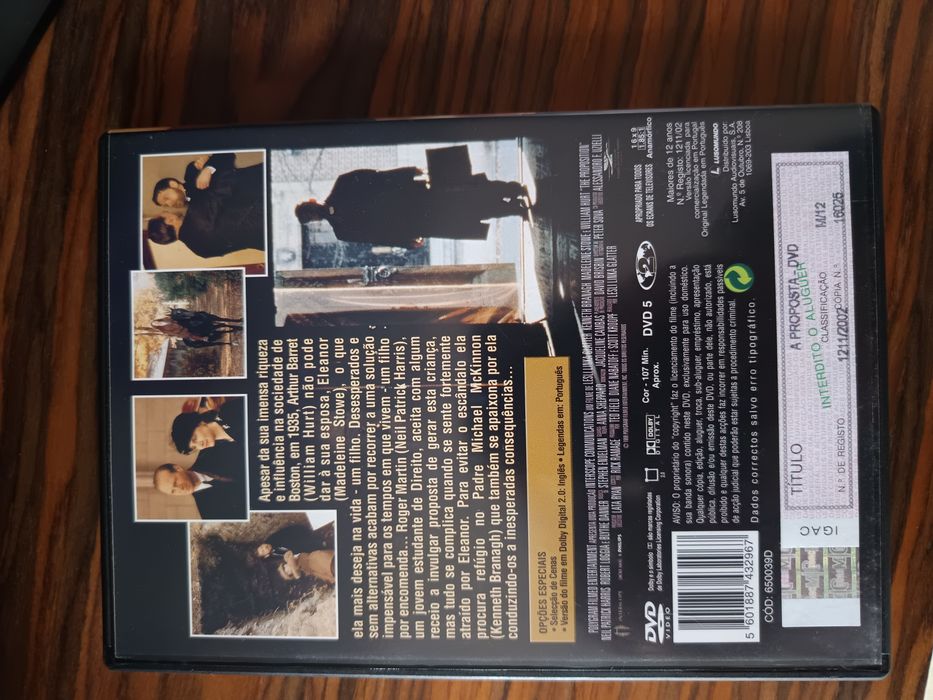 DVD a proposta.   .