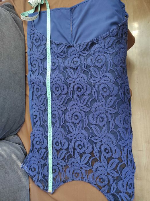 Zara S bluzka damska granatowa