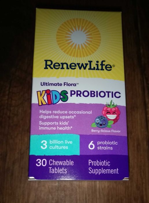Probiotyk dla dzieci Kids probiotic do żucia 3 biliony żywych kultur