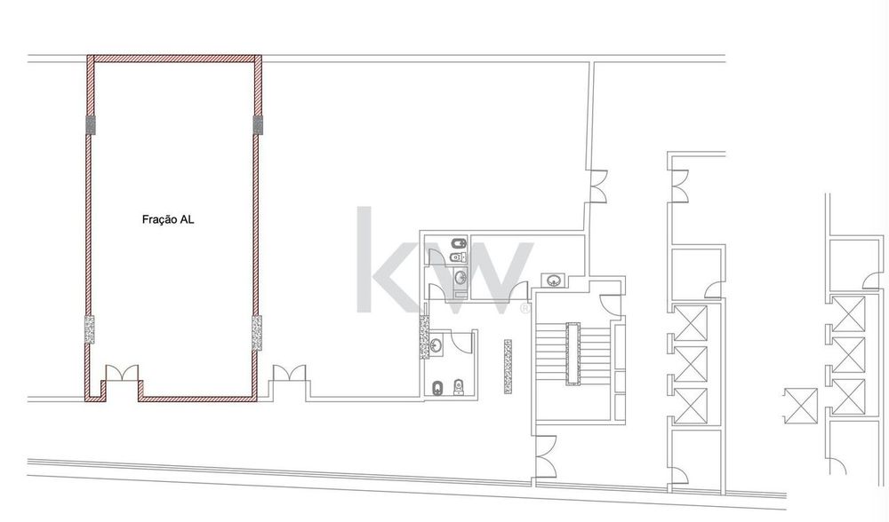 Office with 126 m2 and 2 parking spaces in Algés. 4% Yield