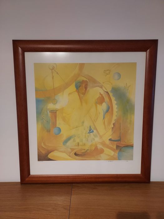 Quadro Serigrafia "O Sonho Comanda a Vida" de Tesha (Natércia Leitão)