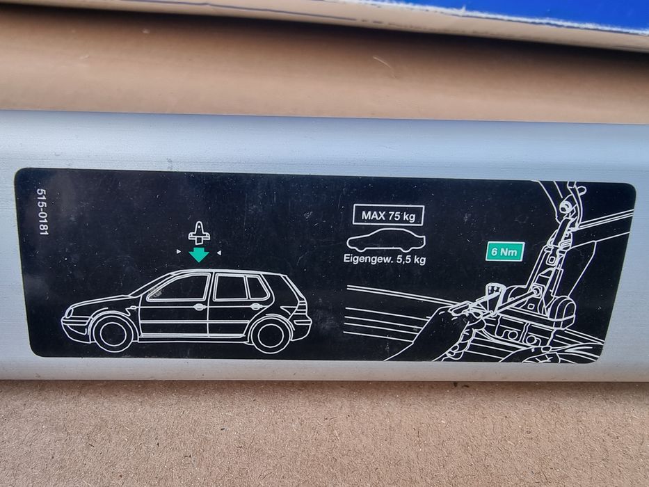 Bagaznik dachowy vw golf 4 vw bora oryginal alu