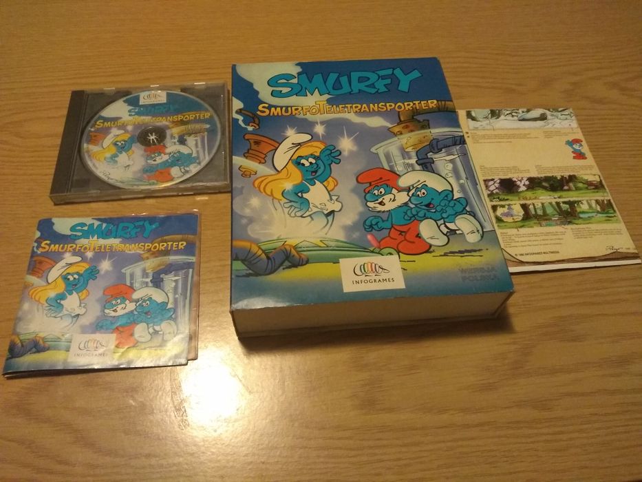 Smurfy SmurfoTeletransporter Infogrames gra komputerowa CD Big box