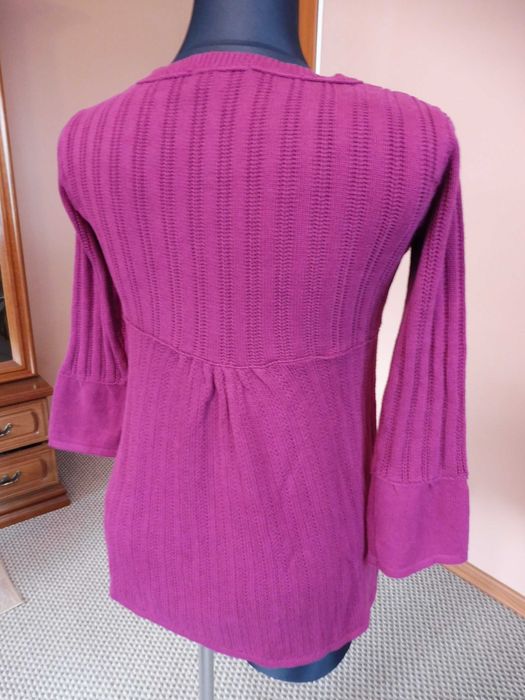 Sweter bordowy Bonprix Collection rozm 40/42