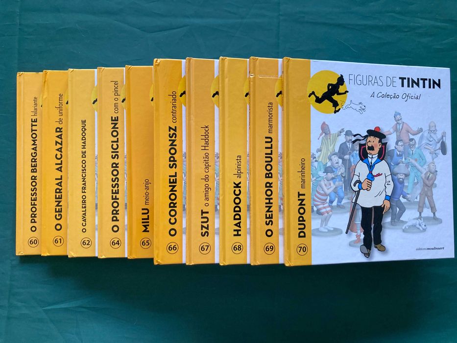 A Coleção Oficial - Figuras de Tintin - 66 livros (incompleta)