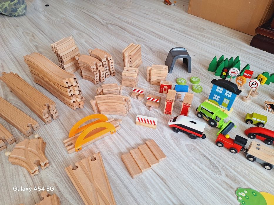 Tory drewniane duży zestaw XXL 170elementów