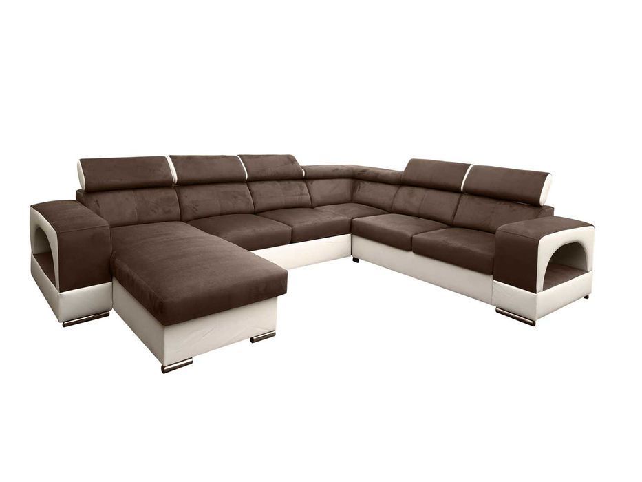 Duży elegancki narożnik RAFAELLO  do Salonu Funkcja Spania. Wysyłka