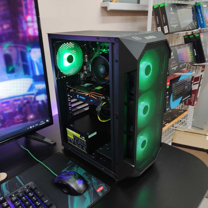 Компютер Новый Ryzen 5 3600, 16GB DDR4, AORUS RX 570, SSD 512GB m2 ТОП