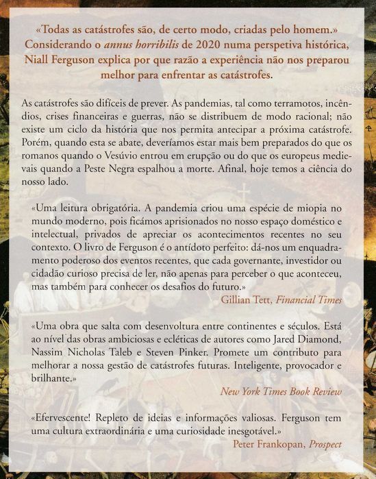 Livro Condenação Política da Catástrofe de Niall Ferguson [Portes Inc]