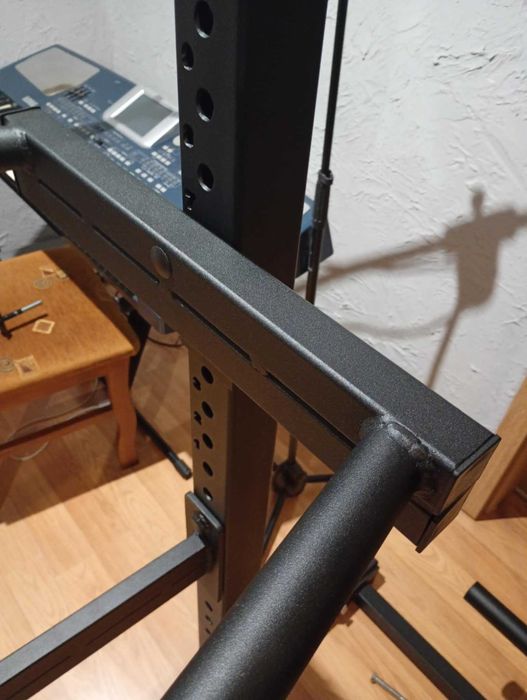 Half rack, wyciąg, drążek, asekuracje, dipy, 70x70x3 proszkowo