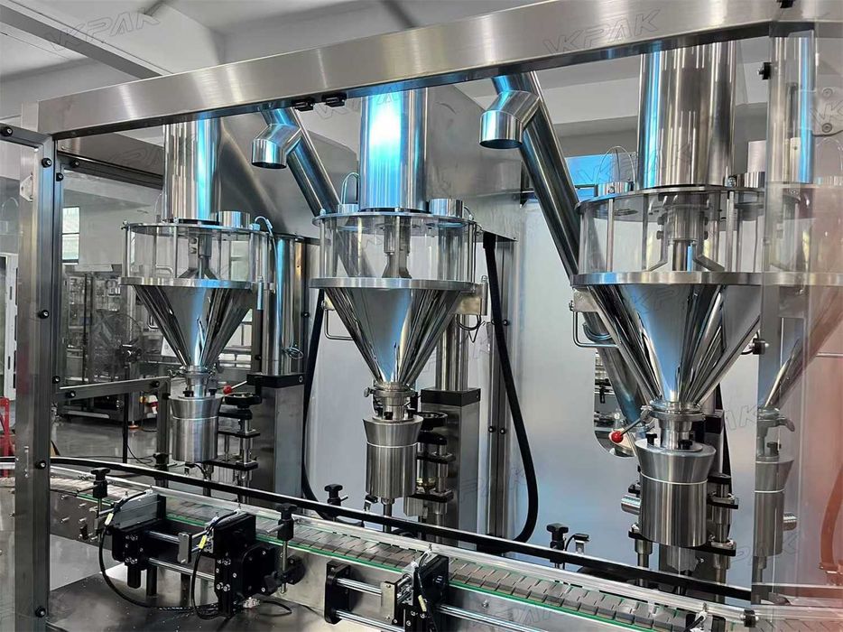 Máquina de enchimento de pó, máquina de dosagem de frascos de pó