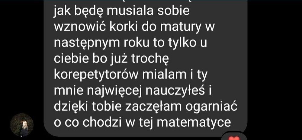 Korepetycje z matematyki, matura, studia