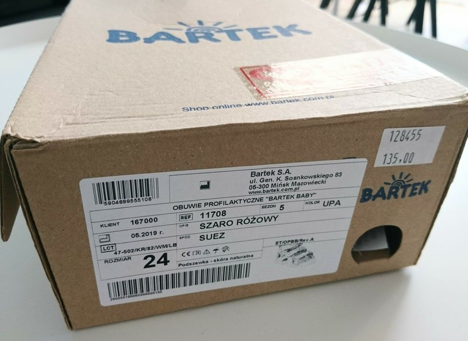 Sandałki Bartek r. 24, buty, buciki, dla dziewczynki TANIO OKAZJA