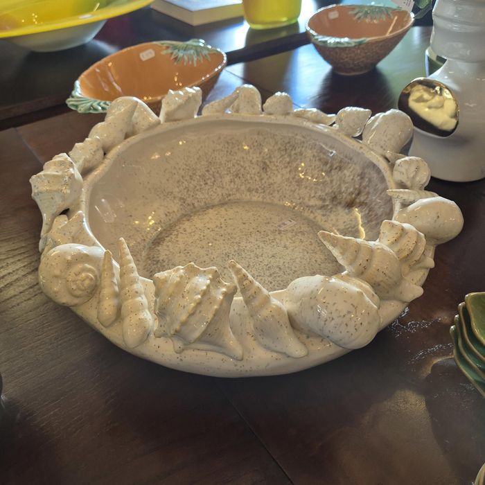 Centro De Mesa Cerâmica Conchas