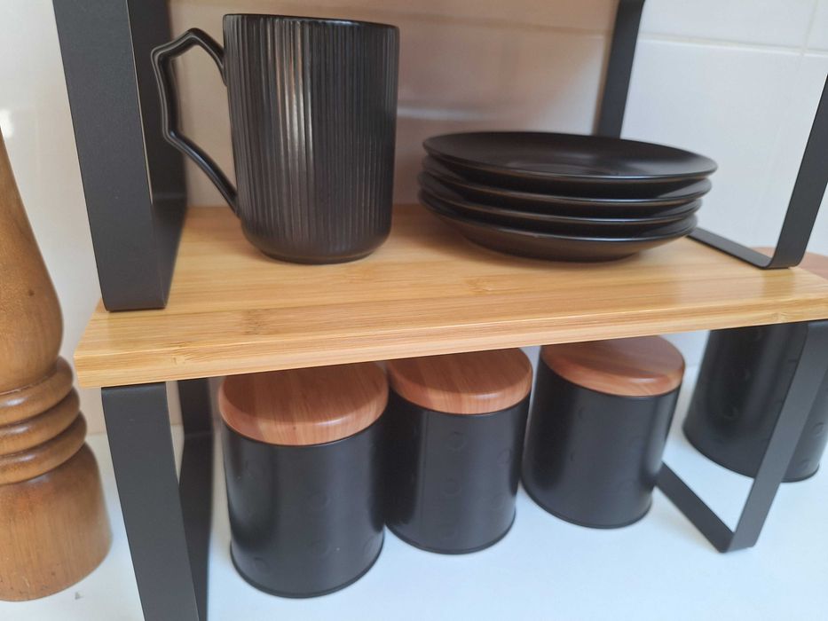 N O W E Półki Loft 4 sztuki bambus kuchenne kuchni łazienki organizer