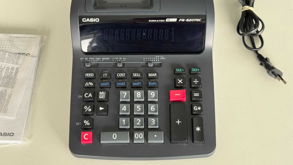 Calculadora CASIO (FR-620TEC) com Impressora – Profissional (nova)
