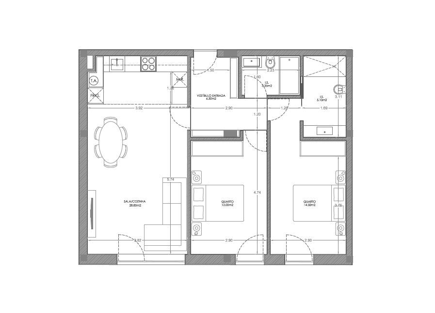 Apartamento T2 em construção | Rua do Bonfim | Porto