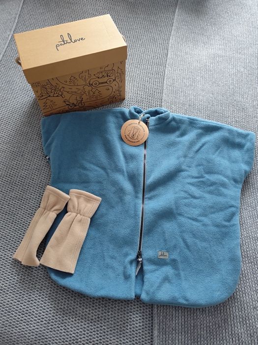 Ponczo Patulove Basic niebieskie