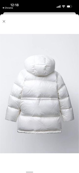 Пуховик zara 156 нова колекція