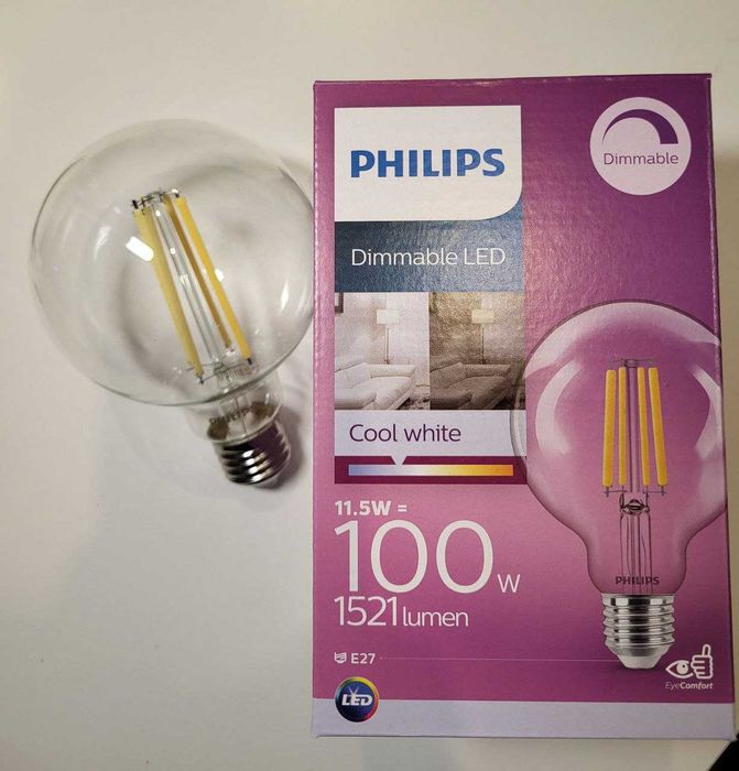 Led лампа PHILIPS 11.5w 1521lm, G95