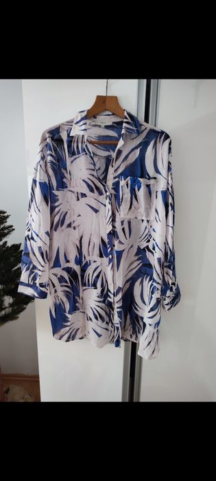 Bawełniana koszula damska z długim rękawem 44