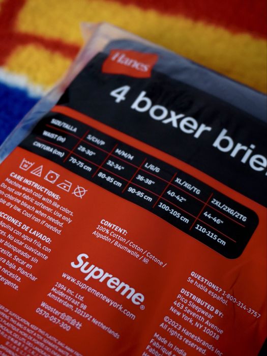 Oryginalne czarne bokserki Supreme / New black Boxers supreme