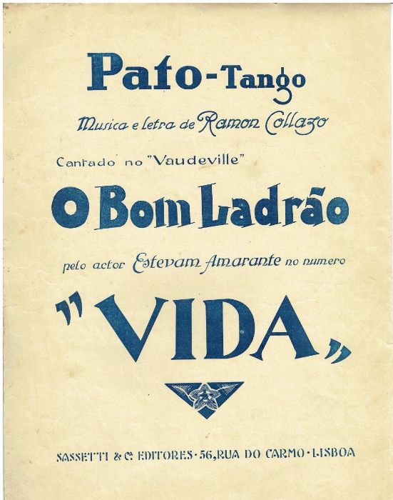 8016 - Sheet Music 'Duck' Tango, Music and Lyrics by Ramon Collazo