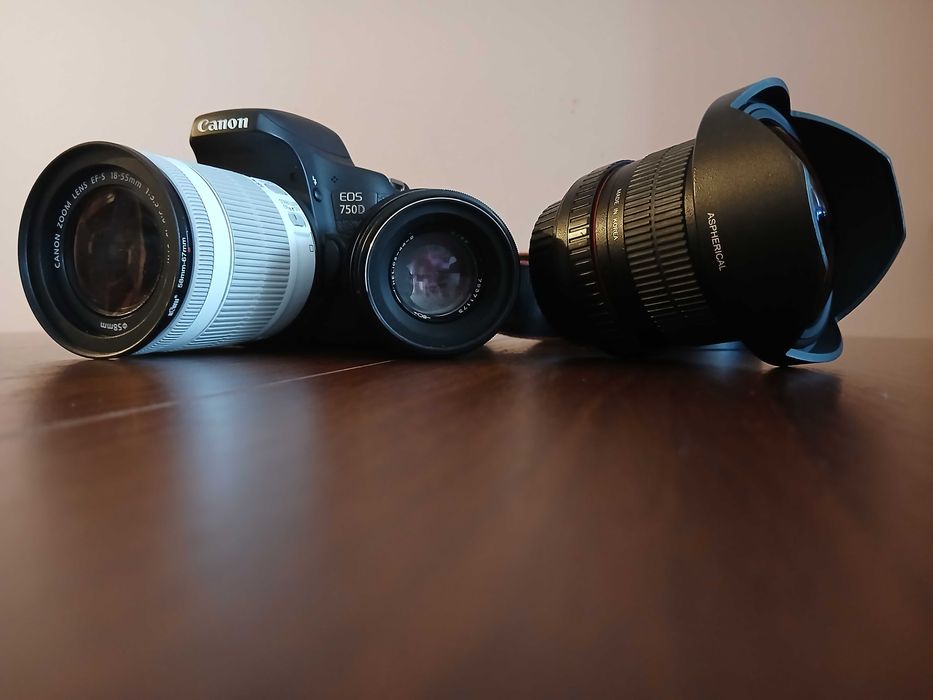 sprzedaż aparatu z obiektywami