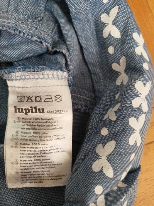 Spódnica bawełniana w kolorze dżinsowym