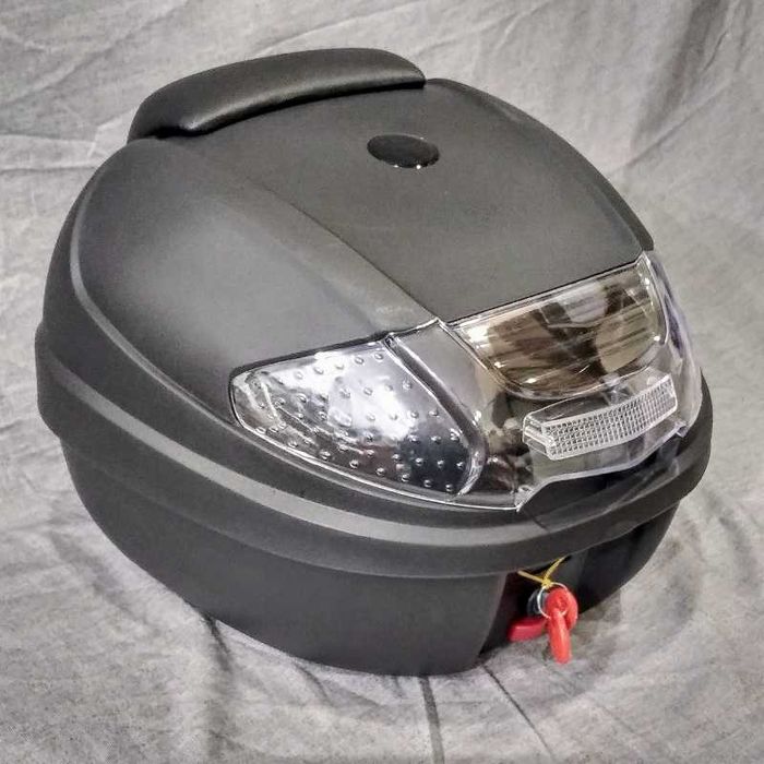 Top case 1 capacete encosto Mala Bagageira mota pequena moto Topcase