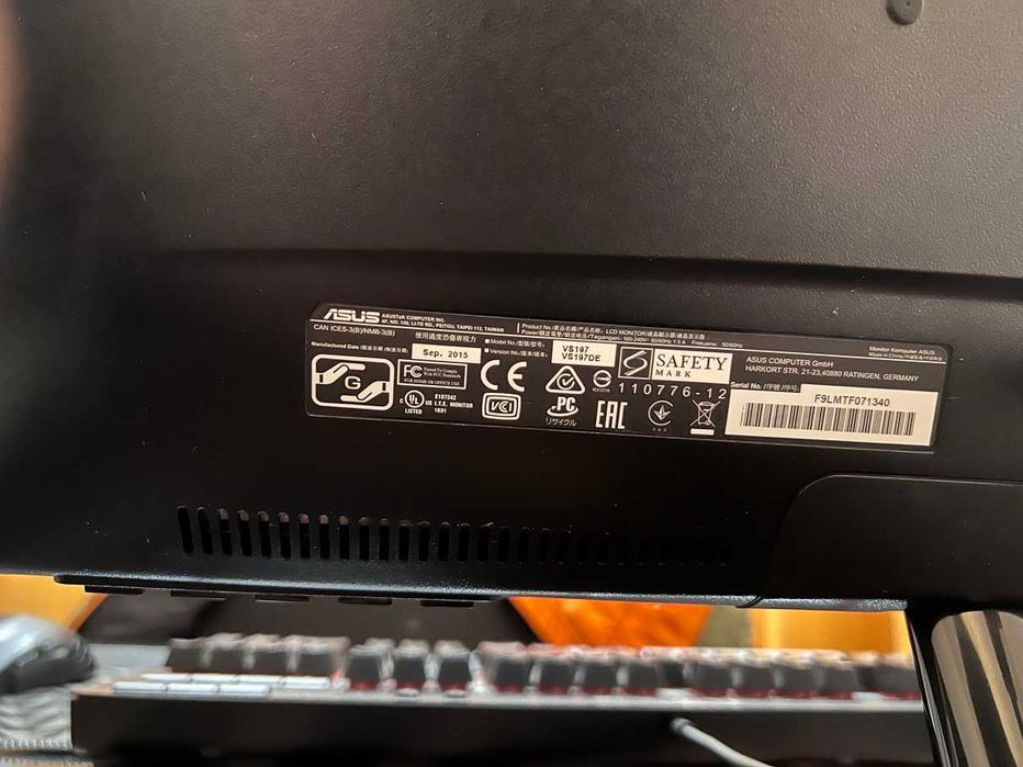 Monitor led ASUS VS197De (19")