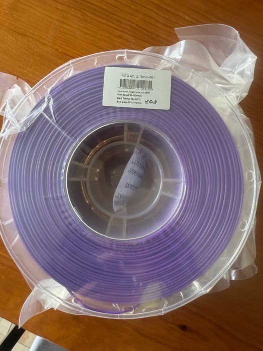 Filamento PETG roxo, para impressora 3D Filament
