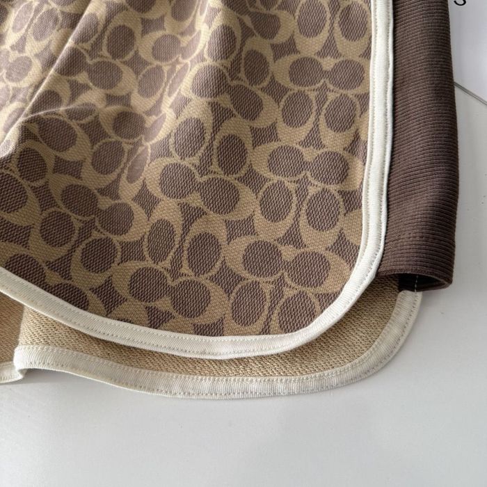 Шорти Coach коричневі шорты Коач коричневые