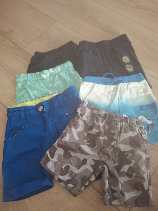 Krotkie spodenki rozm. 86 zest. 6 szt.