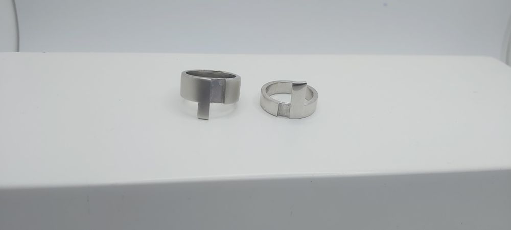 Anel duplo de prata Hot Diamonds