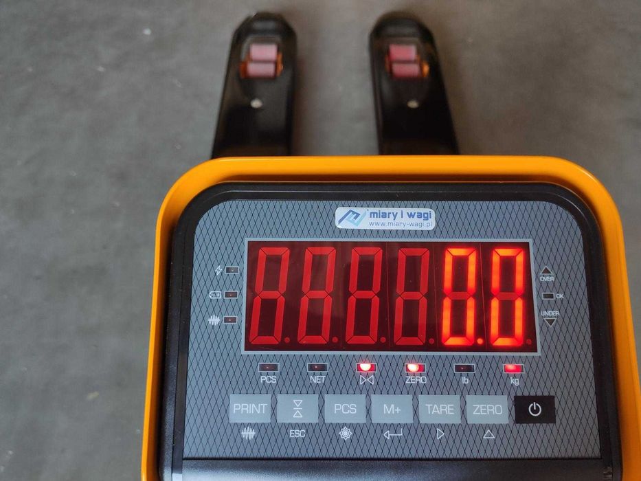 Najtaniej! Wózek paletowy z wagą MIW LCPT - 2000 kg - gwarancja